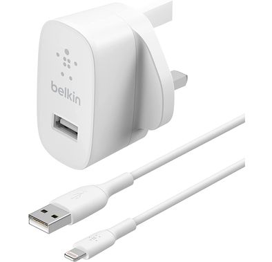 Belkin Charger Adapter WCA002my1MWH Charge USB-A Wall Charger 12W - White
