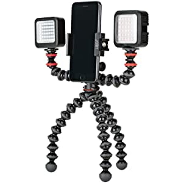 JOBY GorillaPod Mobile Rig for Smartphones, Lights and Camera - Black/Charcoal/Red
