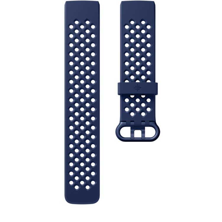 Devia Deluxe Series Sport Silicone Watch Band for Fitbit Charge 3&4 - Navy Blue