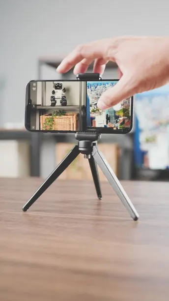 Porodo Professional Mini Portable Tripod for Macro Shooting in UAE | 5.5cm Extended Height - Black | (PD-TRPT-BK)