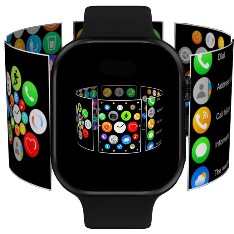 Green Lion Ultimate 41 Smart Watch with Smart Health Tracking, Dynamic Island, Bluetooth Calling, Gesture Operation, Wide-View Display, Sleep Tracking, Crystal Clear Calls on Your Wrist, 3D Animated Interface, Wellness Insights, Multi-Sport Tracking Modes, Bluetooth Version 5.4 - Black 