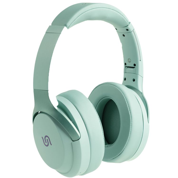 Porodo Soundtec Eclipse Wireless Over-Ear Headphones, High-Clarity Mic with ENC, 50 Hours Playtime, 400mAh Battery, Multi Function Buttons, Type C Charging, Compatible with All Phones for Enhanced Music and Calls - Green