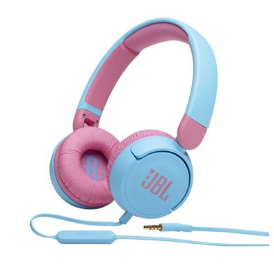 JBL JR310 On-Ear Wired Headphones For Kids - Blue/Pink