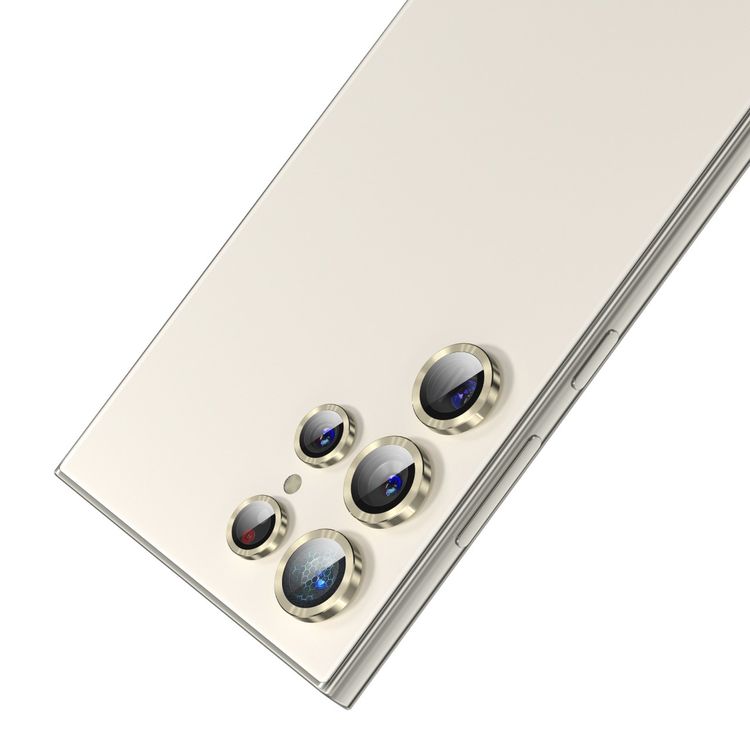 Green Lion Camera Lens Armor for Samsung Galaxy S24 Ultra, 9H Hardness, Anti Scratch, High Transparency, Anti Reflective - Yellow