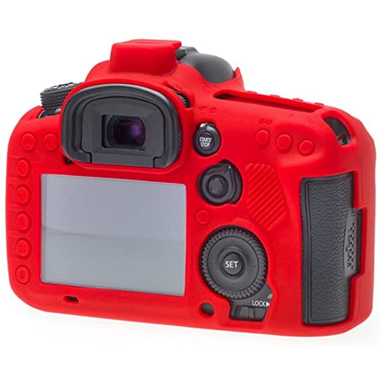 EasyCover Silicone Armor Skin Case Cover Protector for Canon 7D Mark 2 Camera - Red