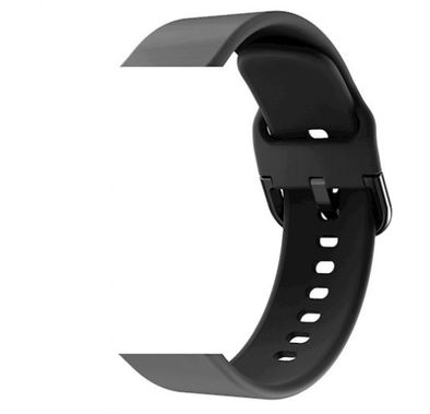 Devia Deluxe Series Sport Silicone Watch Band for Fitbit Charge 3&4, Premium Silicone Material, Comfortable Feel, Flexible, Water Resistant but Advisable to Dry Before Wear - Black