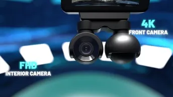 Powerology FHD 4K | Dual Lens | 3" Dash Camera | Touch Screen (P4KCAM108)