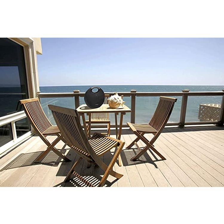 Harman Kardon Onyx Studio 6 Wireless Bluetooth Speaker - IPX7 Waterproof Extra Bass Sound System with Rechargeable Battery, Built-in Microphone - Black - Pink Citrus