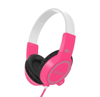 MEE Audio KidJamz 3 Child Headphones with Crystal-clear Sound, Child-safe Materials, Ultra-flexible and Impact-resistant Headband, 20 Hz to 20 kHz Frequency Range, 1.2m Cable Length - Pink