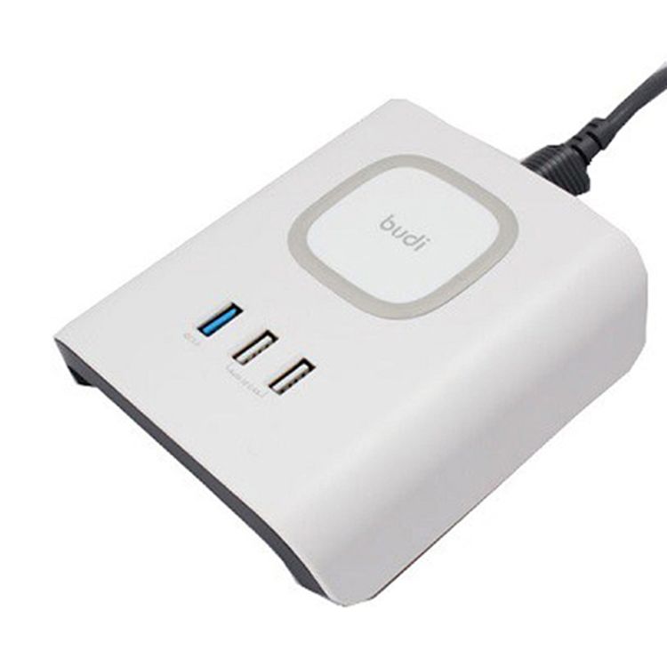 Budi Wireless Charger With 3 USB Charging Station