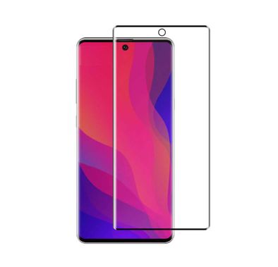 Devia Real Series 3D Curved Full Screen Tempered Glass Compatible for Samsung Note 10 Pro - 9H Scratch Resistant Screen Guard - Screen Protector with Alignment Frame - Black