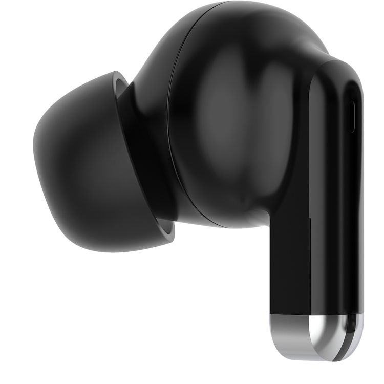 Porodo Soundtec Jetpods Pro Earbuds Gen 4 True Wireless with 4.5 Hours Music Playback Time, Bluetooth Version 5.4, 10m Transmission Range, Type-C Charging Port, Immersive Audio, Ergonomic Fit, Hands-Free Call - Black