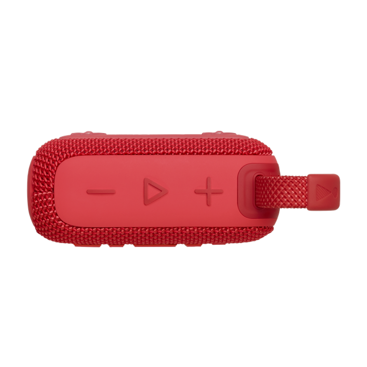 JBL Go4 Portable Wireless Speaker, 7 Hours Music Play Time, Water Proof & Dust Proof, Bluetooth Version 5.3, Rechargeable Battery, Vibrant Color Options, JBL Pro Sound - Red