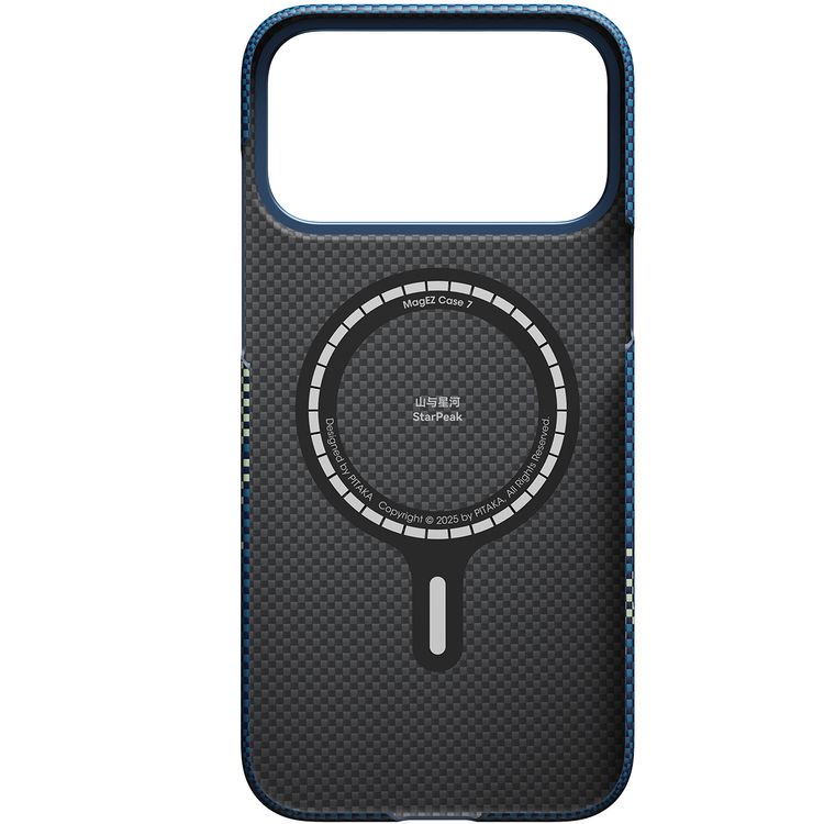 Pitaka Ultra-Slim Case for iPhone 17 Pro Max with Carbon Fiber Material, PitaTap, Scratch Protection, Lightweight Design, Easy Installation, Magsafe Compatibility - Milky Way Galaxy