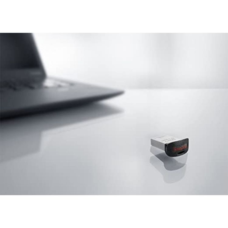 Sandisk SDCZ43-016G-GAM46 Ultra Fit USB 3.0 Flash Drive - 16GB- Silver Black (Pack of1)