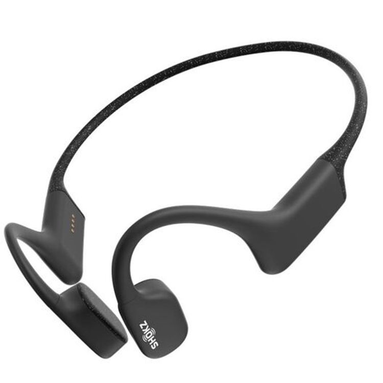 Shokz OpenSwim Wireless Headphones for Swimmers with 8 Hours Battery Life, Silicone Rubber Carrying Case, 7th Generation Bone Conduction, Open Ear Comfort - Black
