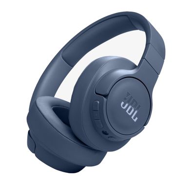JBL Tune 770 Wireless Noise Cancelling Headphones with Voice Assistant Integration, Multi-Point Connection, 70 Hours Battery Life - Blue