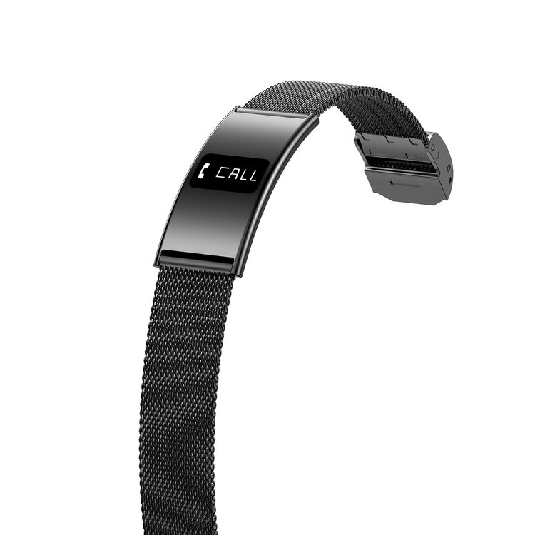 Porodo Trackfit Plus Smart Bracelet Fitness Tracker with 7 Days Working Time, Display App, IPX8 Water Resistance Level, Activity & Health Tracker, Wrist Optical Sensor, Heart Rate, Blood Pressure & Blood Oxygen Monitoring, Full Day Automatic Sleep Track, Shake to Take a Photo - Black