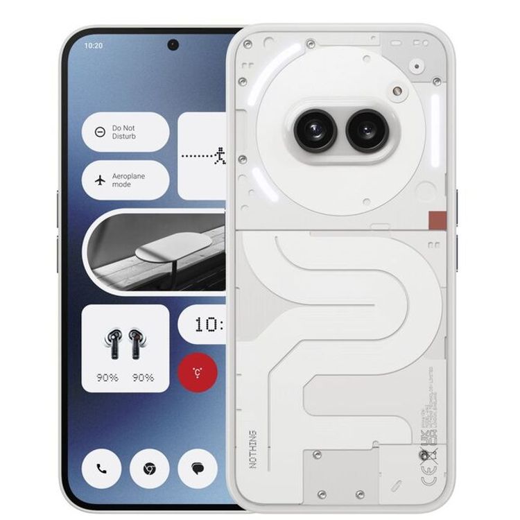 Nothing Phone 2A 12GB RAM/ 256GB Smartphone + CMF Buds & Charger - Milky