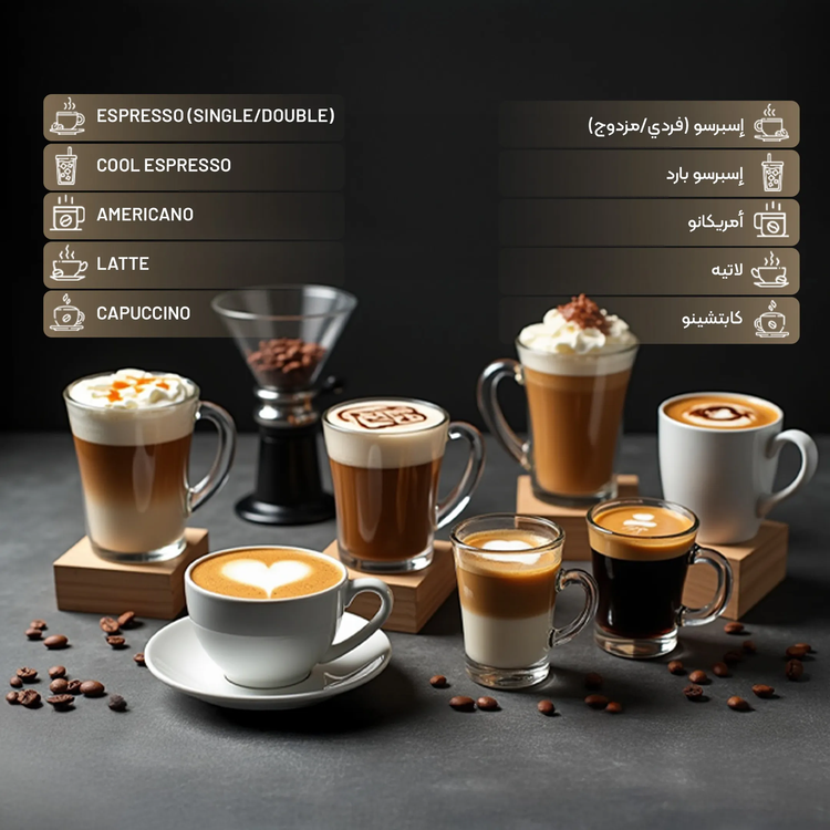 LePresso Hot & Cold Coffee Machine with Milk Frothing Function, 20Bar Pump Pressure, 1.5L Water Tank Capacity, Self Cleaning, 1350W Rated Power - Black