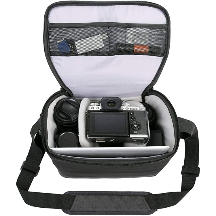 Vanguard Unisex's Vesta Aspire 25 NV Camera Shoulder Bag, Blue, Small-Medium