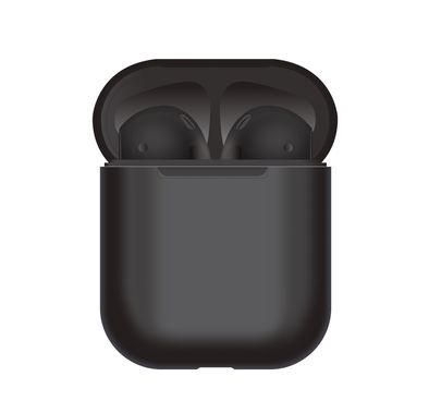 Porodo Soundtec Wireless Earbuds with Touch Control, Optical Sensors, Auto-pairing, Excellent Tone Quality, Siri Access, Wireless Charging Support, Bluetooth Version 5 - Black