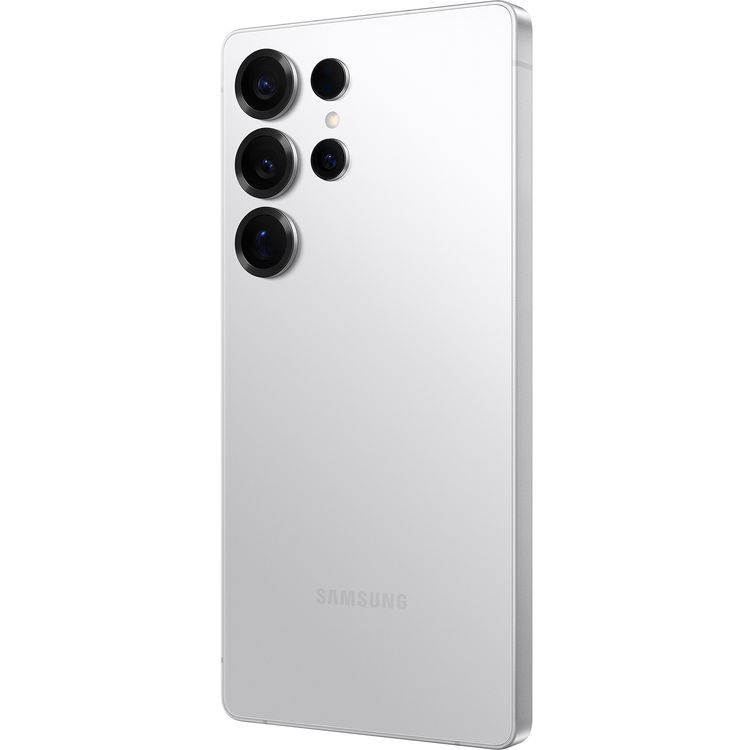 Samsung Galaxy S25 Ultra with 1TB Capacity, 6.8-inch Screen Size, Octa-Core CPU, 5G Network Technology, Rounded Design, 50MP Rear Camera, Middle East Version - Titanium WhiteSilver