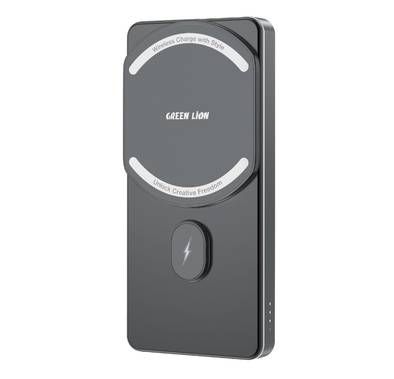 Green Lion 5000mAh Milton Powerbank, 15W Wireless Chargin...