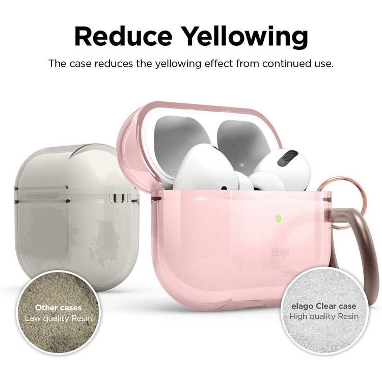 Elago Clear Hang Case for Apple Airpods Pro - Pink