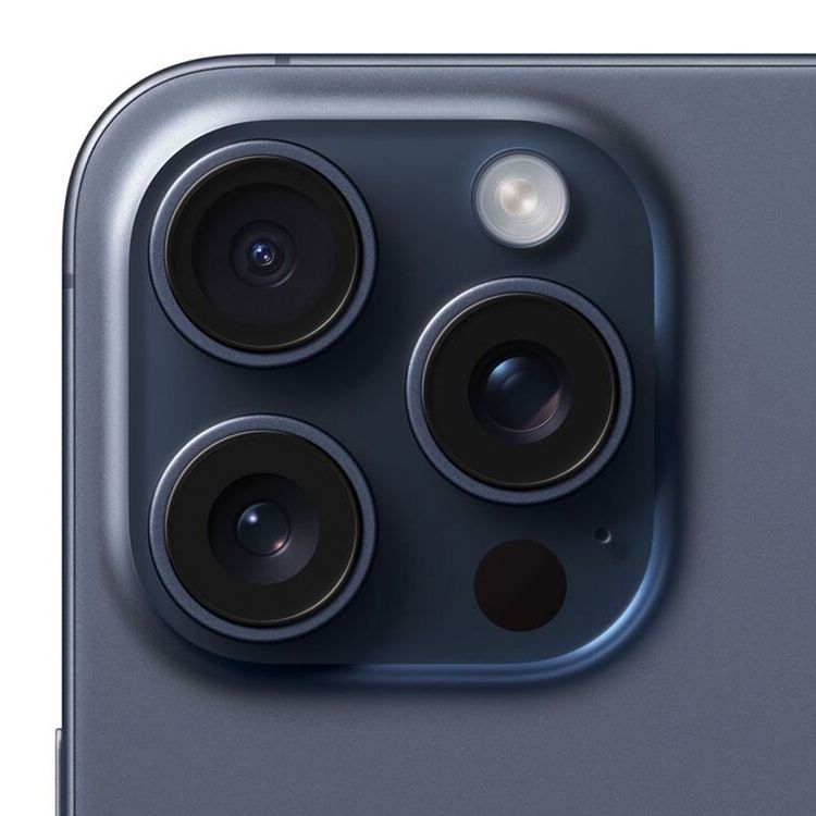 Apple iPhone 15 Pro Max with 1TB Capacity, 6.7-inch Screen Size, Dual eSIM, 48MP Camera Resolution, A17 Bionic Chip, USB-C Connector Type, 5G Network Technology, Splash, Water & Dust Resistant - Blue Titanium