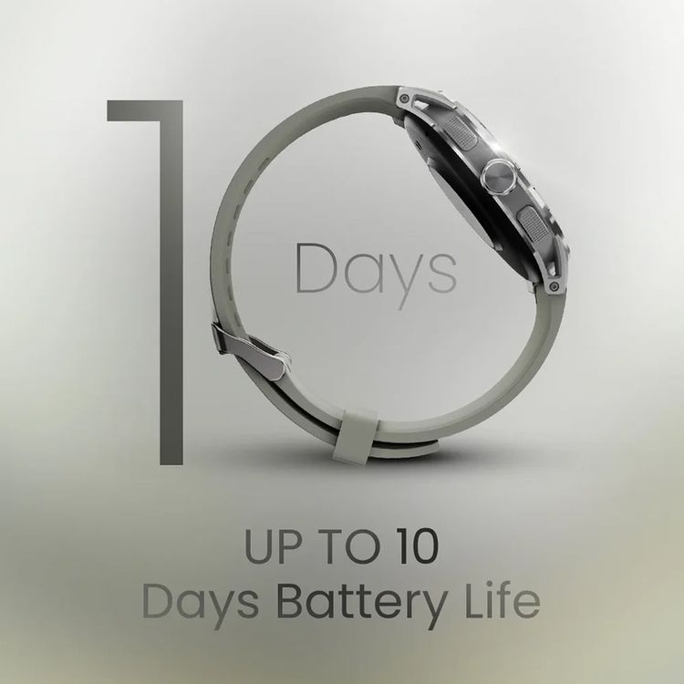 HiFuture Flex2 Smart Watch with 1.39" FHD Display, Up to 10 Days Battery Life, Activity Tracker, Sleep & Health Tracker, 366PPI Pixel Density - Silver