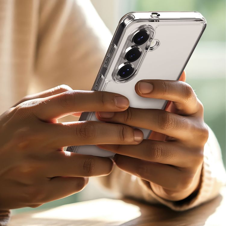 Levelo Clara Clear Case for Samsung S26 Plus, Raised Camera Edges, Scratch Resistance, Precision Fit, Shock-Resistant Bumper - Clear