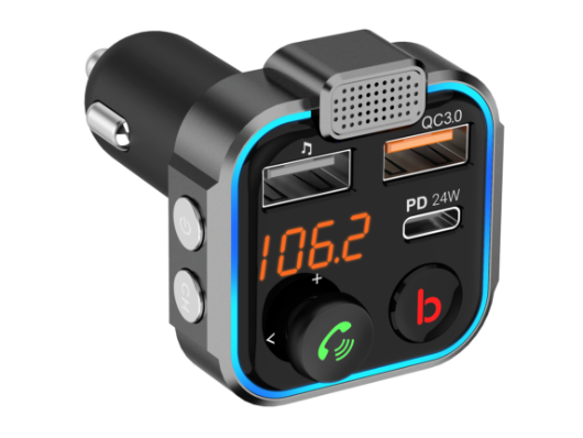 Porodo Smart Car Charger FM Transmitter