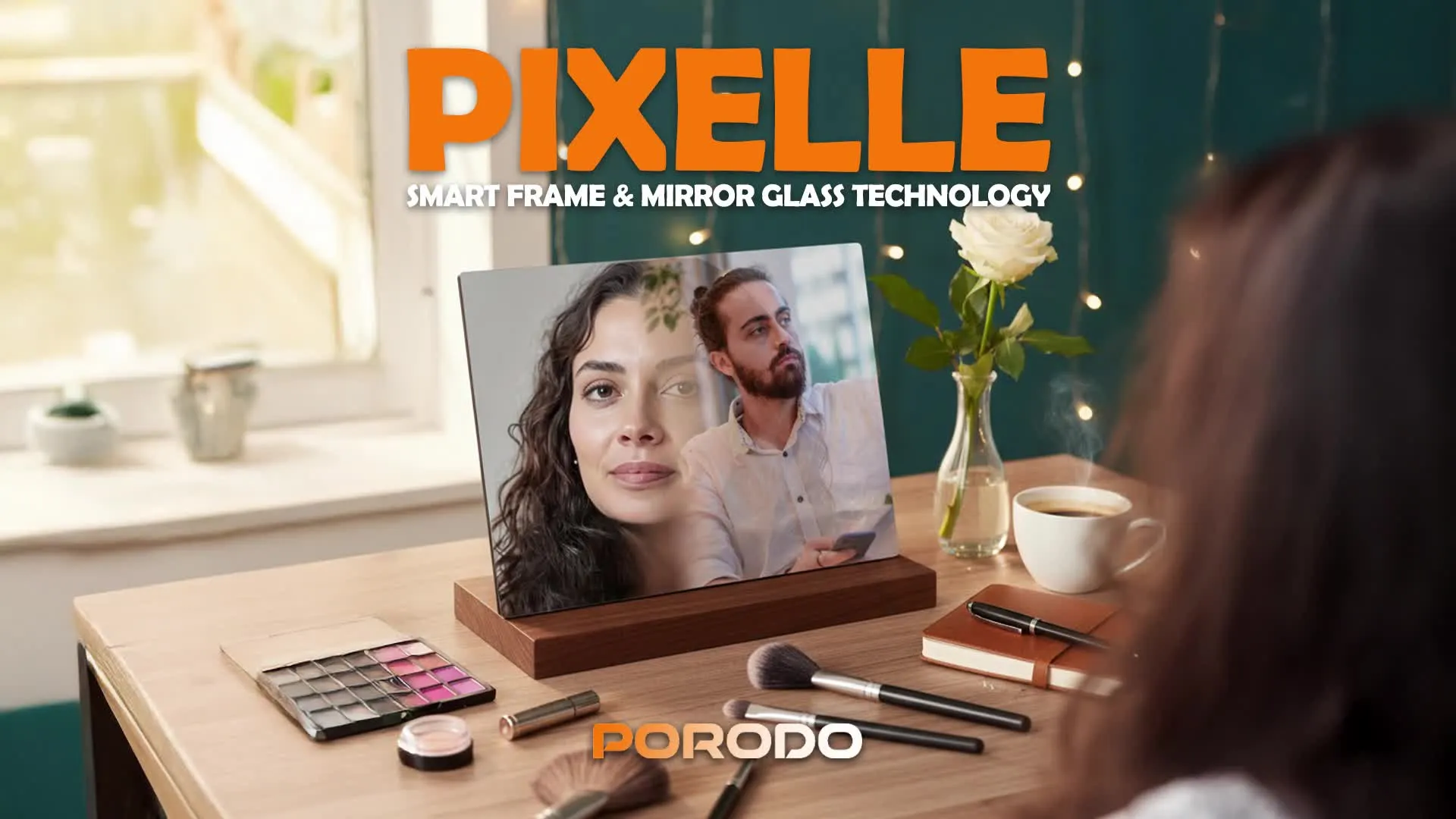 Porodo Pixelle 10.1-inch Smart Frame in UAE | IPS, 800×1200p, 1GB RAM, 16GB Storage - Black | (PDPF1003BK)