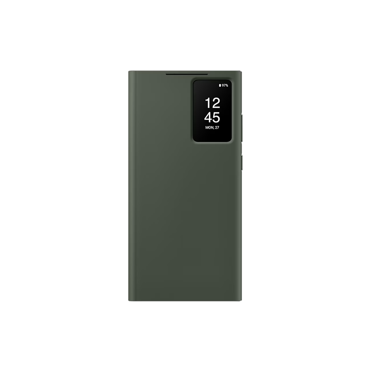 جراب Samsung Galaxy S23 Ultra Smart View Wallet Case - أخضر