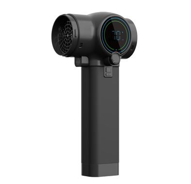 Green Lion Storm Max Portable Air Blower with Booster, Diffuser & Extension Nozzles, 4000mAh Battery, Up to 80 Minutes Working Time, 750W Power, Ergonomic Silicone Grip, Built-in LED Light, Variable Rotary Gear - Black