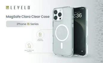 Levelo MagSafe Clara Clear Case for iPhone 16 with Clearview Technology & 3H Scratch Resistance