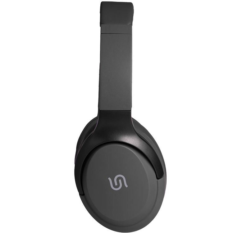 Porodo Soundtec Eclipse Wireless Over-Ear Headphones, High-Clarity Mic with ENC, 50 Hours Playtime, 400mAh Battery, Multi Function Buttons, Type C Charging, Compatible with All Phones for Enhanced Music and Calls - Black