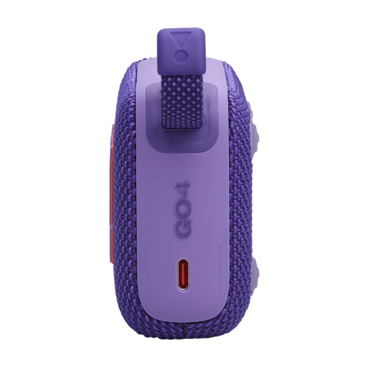 JBL Go4 Portable Wireless Speaker, 7 Hours Music Play Time, Water Proof & Dust Proof, Bluetooth Version 5.3, Rechargeable Battery, Vibrant Color Options, JBL Pro Sound - Purple
