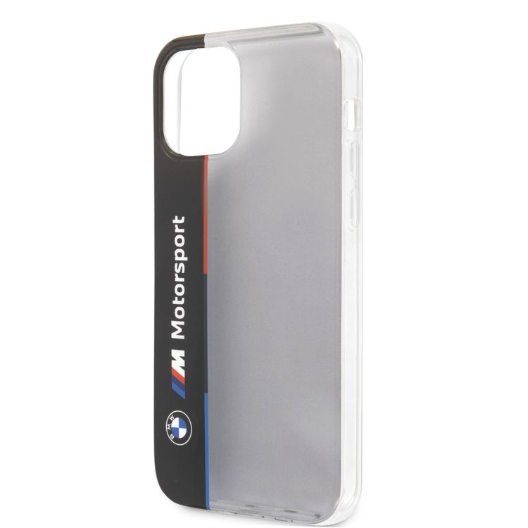 CG Mobile BMW M PC/TPU V Tricolor Hard Case compatible with iPhone 12 Pro Max (6.7") Shock & Scratches Resistant, Easy Access to All Ports (Cameras, Buttons & Speakers) Protective Back Cover Suitable with Wireless Chargers Officially Licensed - Black