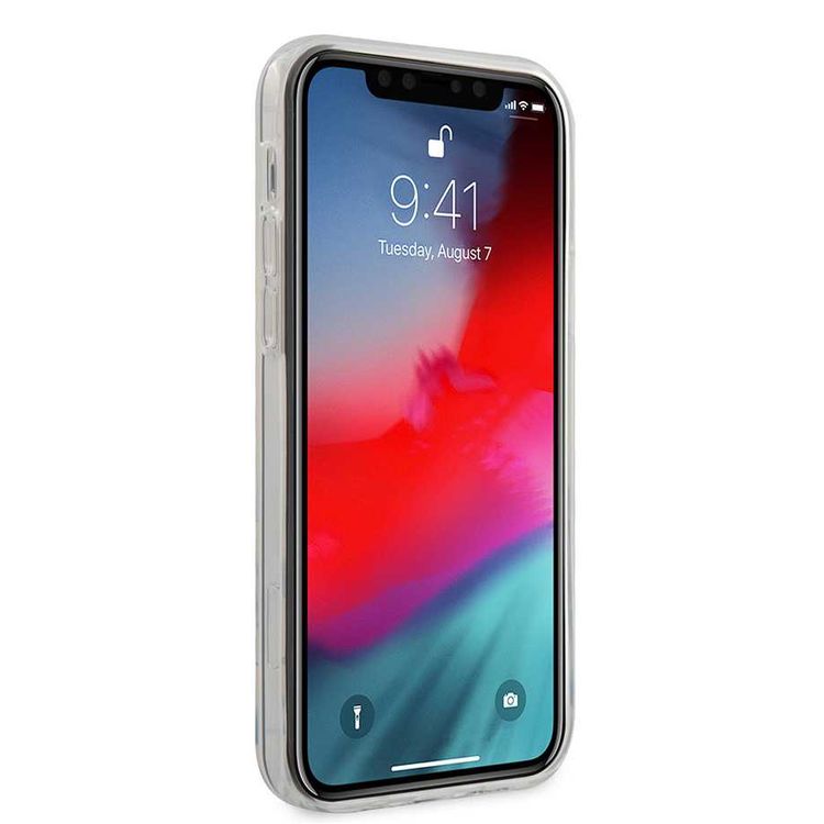 CG Mobile Guess PU/TPU Tie and Dye Hard Case for iPhone 12 Pro Max (6.7") Shock & Drop Protection Suitable with Wireless Chargers Officially Licensed - Pink