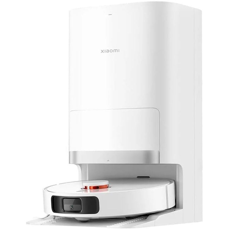 مكنسة شاومي روبوت X20+ مع محطة قاعدة شاملة، 4 أوضاع تنظيف، سعة خزان ماء 4 لتر، بطارية 5200 مللي أمبير، بقدرة 75 واط، عمر بطارية يصل إلى 140 دقيقة، ملاحة ليزر LDS، تحكم عن بعد ذكي، تقنية بزاوية واسعة - أبيض