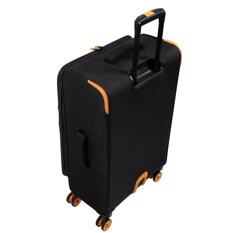 it Luggage Compartment Cabin Trolley, Lightweight Shell, Expandable Base, Spinner Wheels, TSA Lock - Black