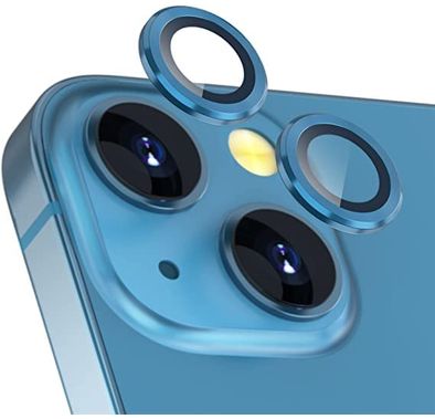 Devia Peak Series Camera Lens Protector (2pcs) for iPhone 14/14 Max - Blue