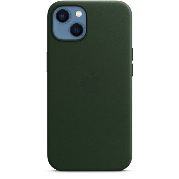 Apple Leather Case with MagSafe Compatible for iPhone 13 (6.1") - Sequoia Green