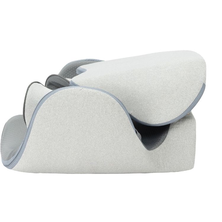 Porodo Lifestyle Lumbar Support Cushion Massager with Dual Airbag Compression, Therapeutic Heat, Kneading Function, Vibration Modes, 10-30 Minute Sessions - Gray