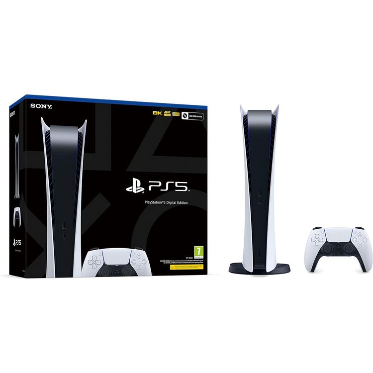 Sony PlayStation PS5 Digital Edition Slim Console  - White