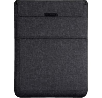 Viva Madrid Genuine Leather Rever Multi-Functional Laptop Sleeve Quilted Microfiber Lining Embedded with Anti-Microbial Compatible for MacBook Pro ( 16" ) Woven Fabric