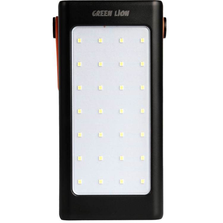 Green Lion Thunder 90 Power Bank, 90000mAh, PD 20W, QC3.0 22.5W, Micro / Type-C / Lightning Input Ports, Integrated Table Lamp, 5 Output Ports, Portable, Multi Protection  - Black