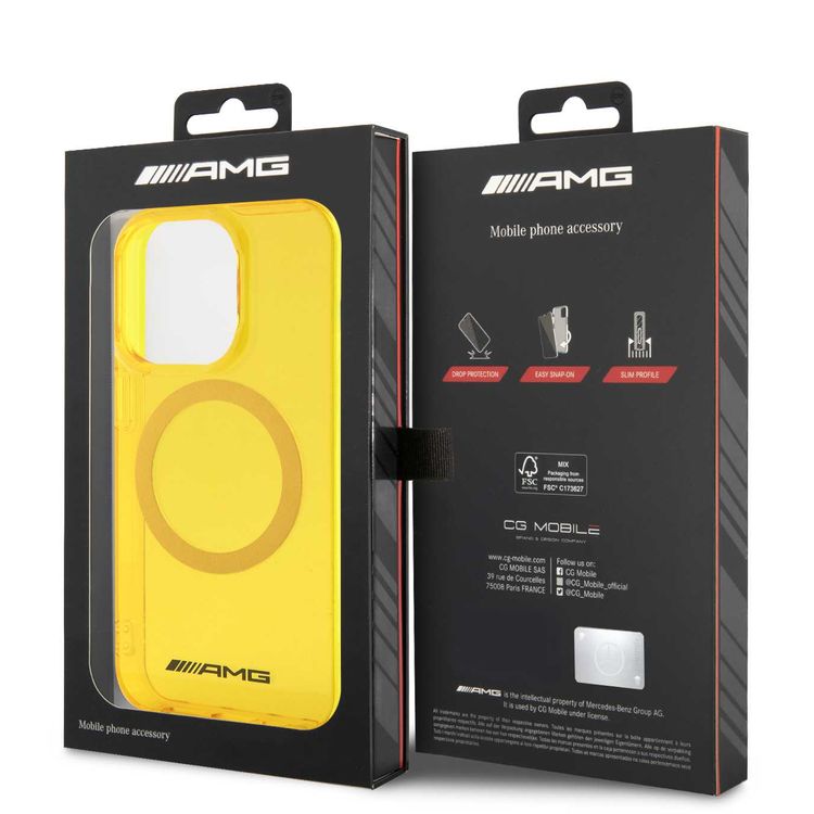 AMG iPhone 15 Pro Max For Magsafe Transparent Case  - Yellow